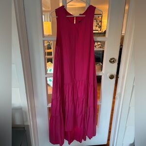 NWT Anthropologie Maeve Sleeveless Pink Maxi Dress- size M